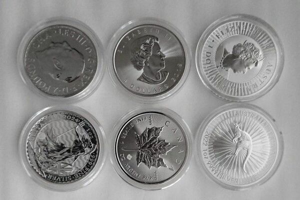 1オンス銀貨 3種 6枚 ファインシルバー 純銀