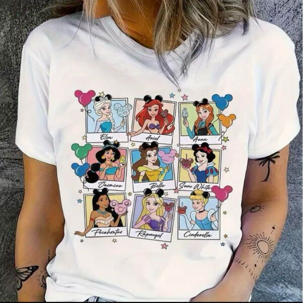【新品】ディズニー プリンセス Tシャツ 半袖 レディース LL