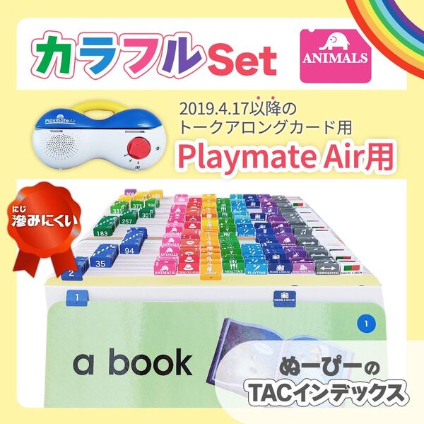 インデックスセット TAC DWE ディズニー英語システム ワールドファミリー トークアロングカード プレイメイトエアー