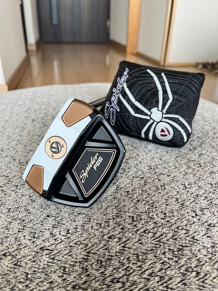 TaylorMade テーラーメイド パター スパイダーFCG Lネック クランクネック KBS 34インチ 美品カバー付 名器