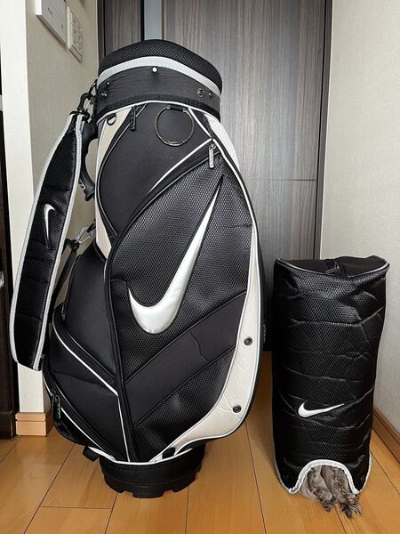良品完売品 希少ナイキゴルフ NIKE GOLF スポーツ アクティブカートキャディバッグ 黒 廃盤品 カート式キャディーバック