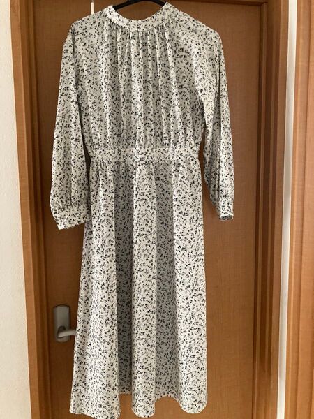 Te chichi テチチ バックリボン 花柄 ロングワンピース 長袖