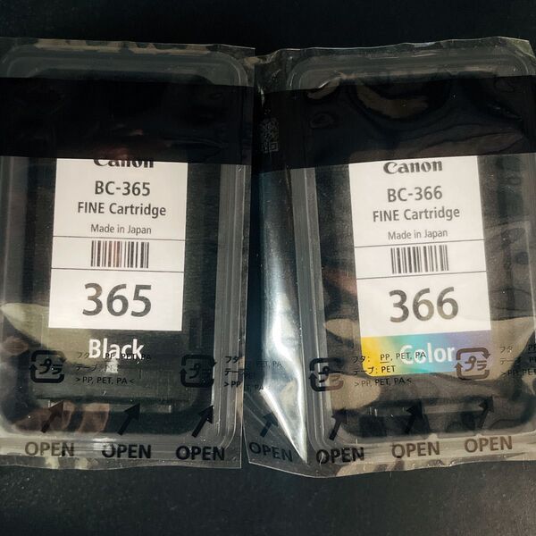 新品未開封 BC-365 BC-366 純正インク キヤノン CANON 純正 TS3530 TS3730 用 キャノン KU80