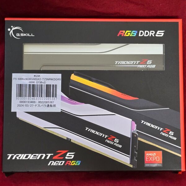 G.SKILL TRIDENT Z5 Neo DDR5-6000 64GB( 32GBx2)CL30