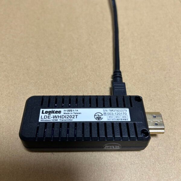 Logitec ワイヤレスHDMI 送信機のみ LDE-WHDI202T