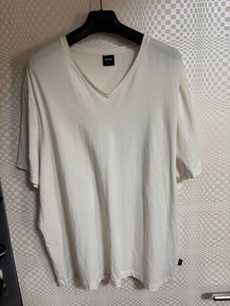 ヒューゴボス 半袖VネックストレッチTシャツ X X X L