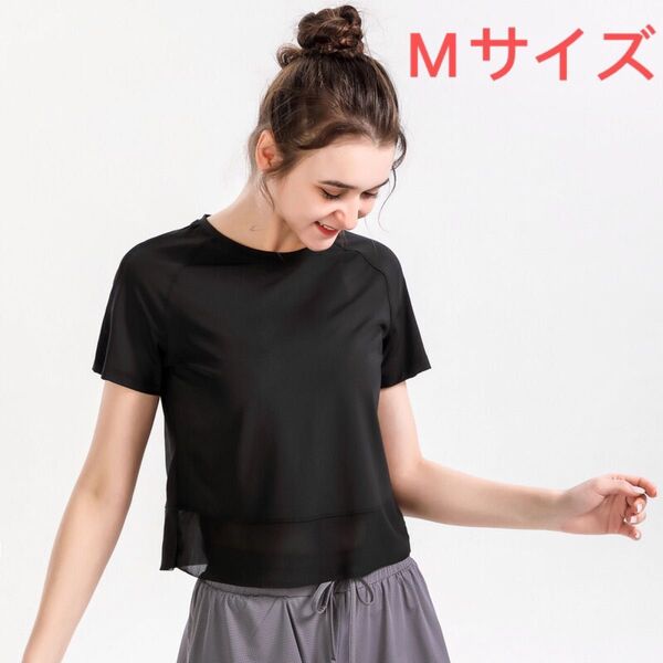 ヨガウェア スポーツウェア トップス 半袖 tシャツ スポーツ 通気速乾 ストレッチ フィットネス トレーニング