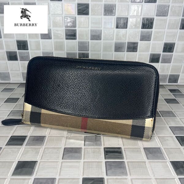 Burberry バーバリー 長財布 ラウンドファスナー d39