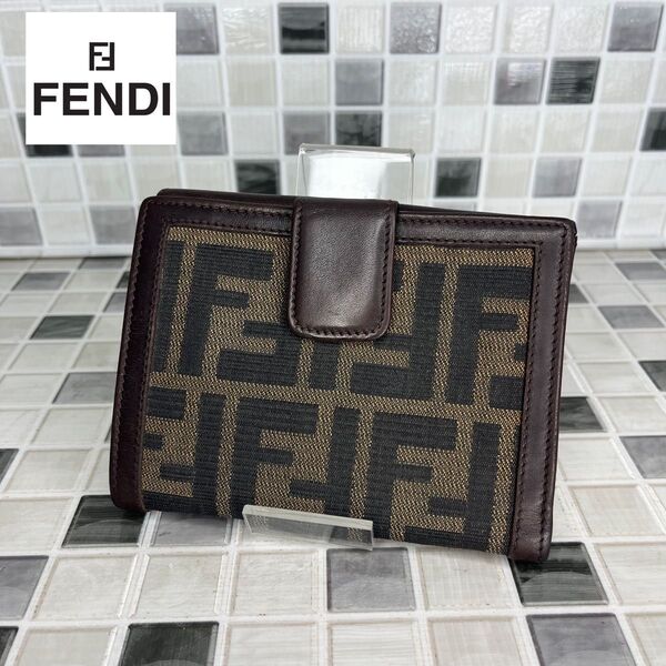 FENDI フェンディ ズッカ柄 財布 二つ折り財布 na29