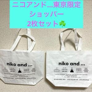 非売品 東京店限定 ニコアンド… TOKYO 非売品ショッパー ショップ袋 2枚セット♪