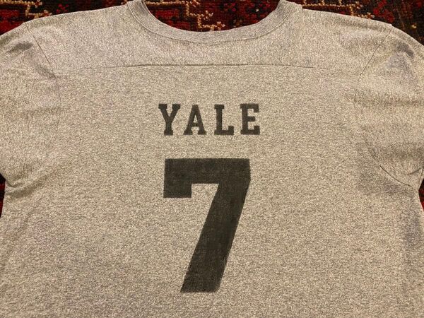 Champion T1011 YALE フットボールT フットボールTシャツ ナンバリング TRUE TO ARCHIVES