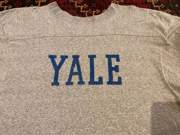 Champion T1011 YALE フットボールTシャツ ナンバリング TRUE TO ARCHIVES