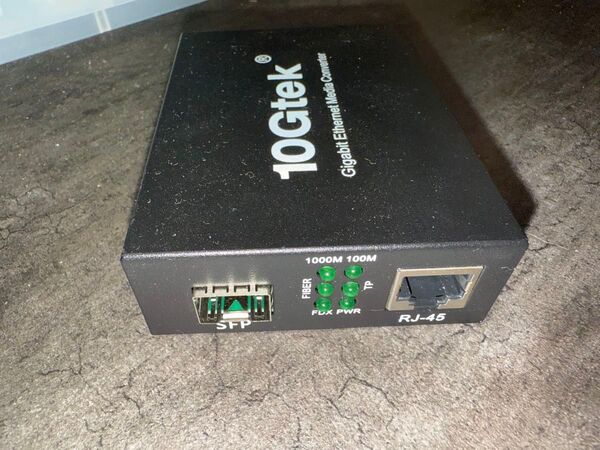 10GteK メディアコンバータ G0101-SFP 10/100/1000M 対応