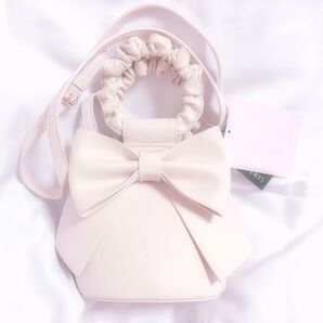 【新品タグ付】アベイル Avail 量産型 リボン ショルダーバッグ ピンク