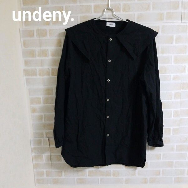 undeny. ビッグカラーブラウス