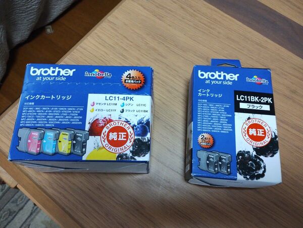 新品未開封品 ブラザー brother 純正インクカートリッジ LC11-4PK LC11BK-2PK 2個セット 期限切れ品