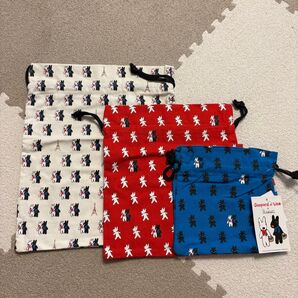 【未使用タグ付き】Gaspardet Lisa×salut!ポーチ巾着3点セット