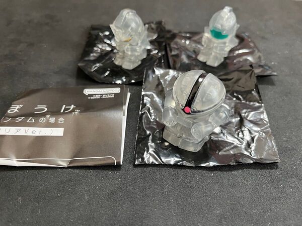 3種セット まちぼうけ 機動戦士ガンダムの場合 ブラッククリアVer. セブンイレブン 限定