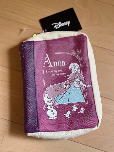 ブック型ポーチ しまむら アナ アナと雪の女王 新品 ディズニー ファンタジースプリングス
