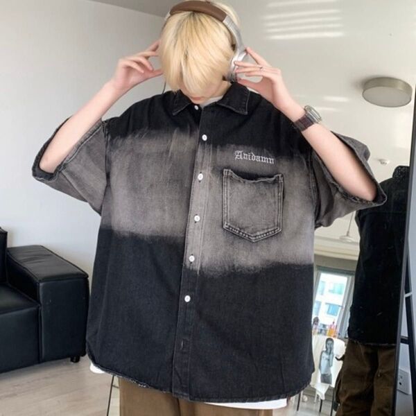 半袖 デニム シャツ Mサイズ FVLMEN