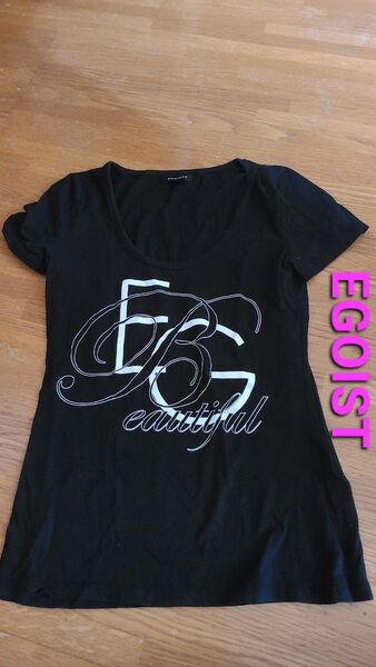 EGOIST ロゴTシャツ ブラック 平成 ギャル 姉Ageha egg 109 00s y2k フェアリーグランジ