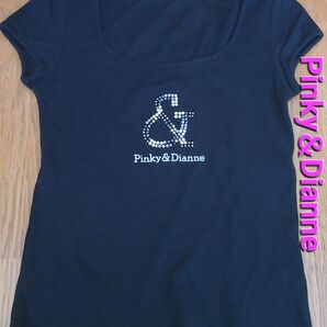 Pinky&Dianne Tシャツ ラインストーンロゴ 平成 ギャル セレブ 00s y2k 姉 バブル