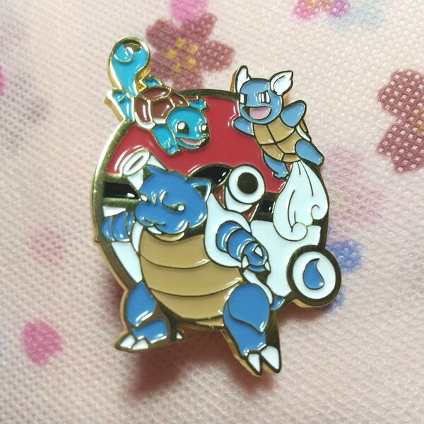 ポケモン進化形ピンバッジ ゼニガメ カメール カメックス