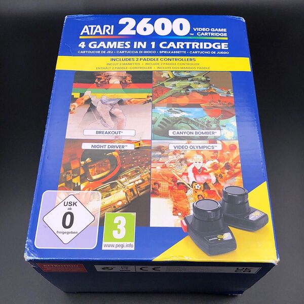 ◯ Atari 2600 Atari 4 in 1 Game Cartridge Plus Paddle Pack