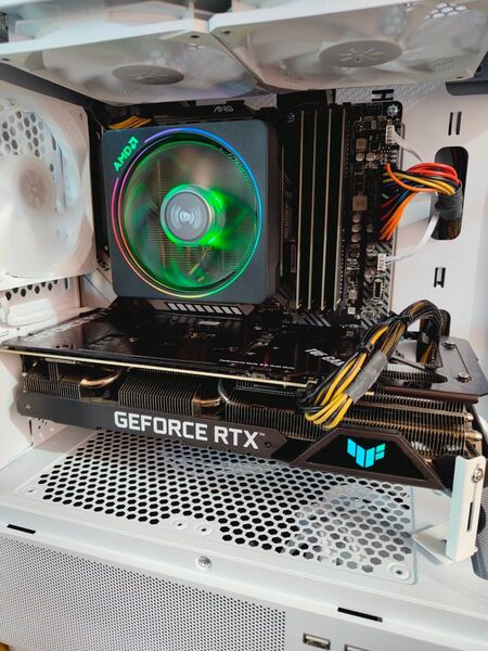 最終値引き価格 ホワイトピラーレスケース Ryzen7 5700X メモリ32GB SSD1TB RTX3060
