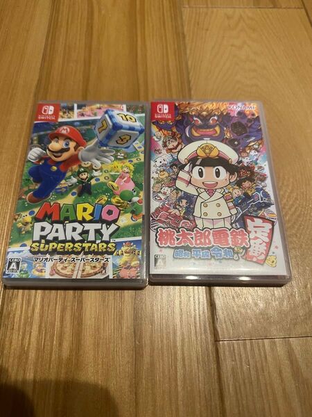 Switch 桃太郎電鉄 昭和 平成 令和も定番! と マリオパーティ スーパースターズ