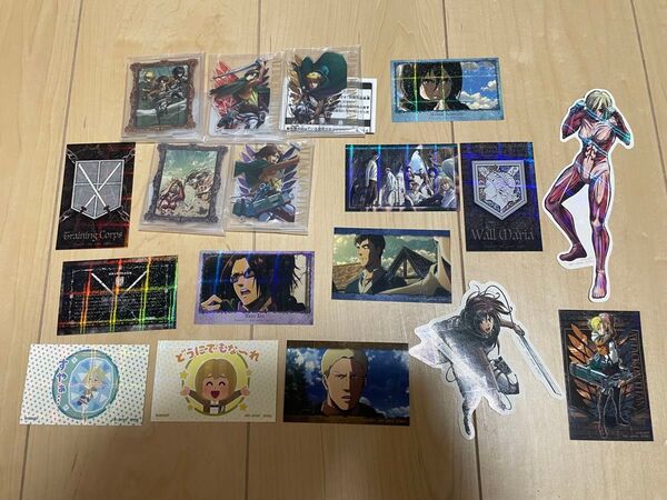 進撃の巨人 一番くじ F賞 E賞 アクリルスタンド G賞 H賞 ステッカー