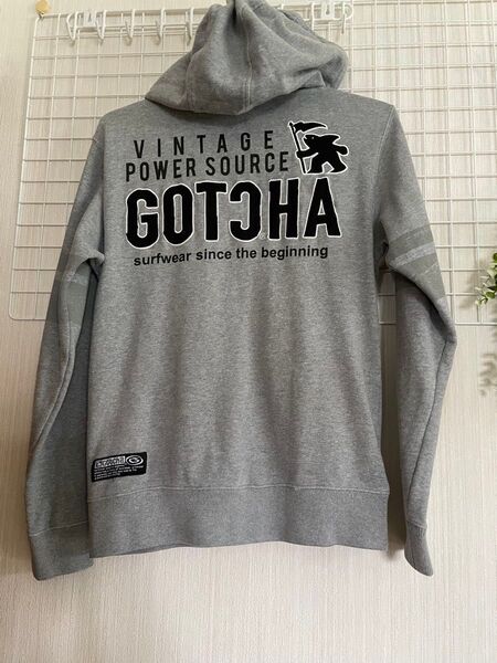 GOTCHA ジップアップパーカー 爽やかなグレー 色メンズM