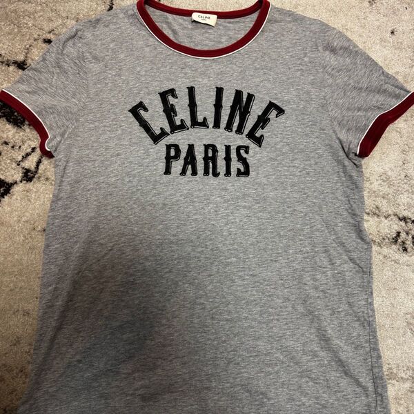 CELINE セリーヌ ロゴ Tシャツ リンガーT