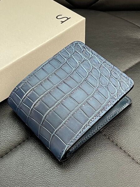 ワイルドスワンズ 限定 グラウンダー 藍染ヌメクロコダイル WILDSWANS GROUNDER