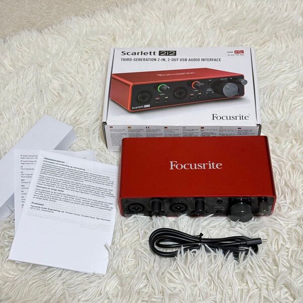 【新品未使用】Focusrite Scarlett 2i2 第3世代 オーディオインターフェイス 3rd Gen