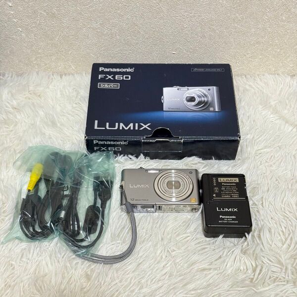 付属品多数 Panasonic LUMIX DMC-FX60 シルバー コンパクトデジタルカメラ