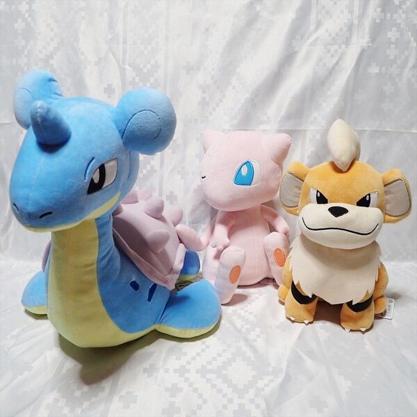 ポケットモンスター もふぐっとぬいぐるみ ガーディ ラプラス ミュウ 3体セット
