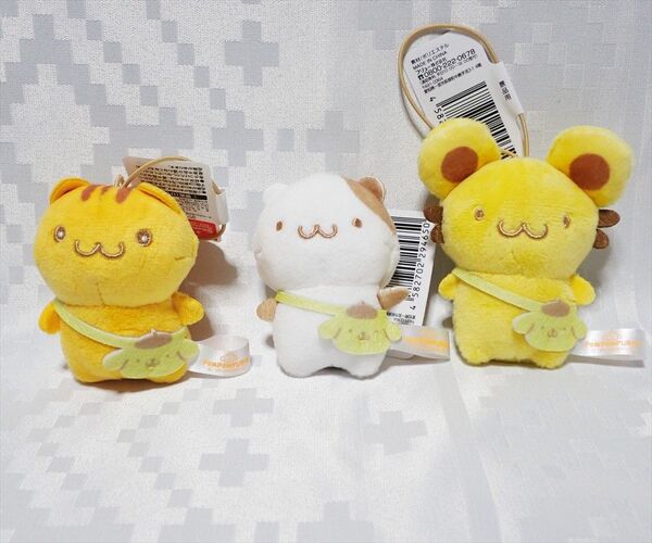 ポムポムプリン チームプリンみんなでお散歩でちゅ マスコット 3体セット②