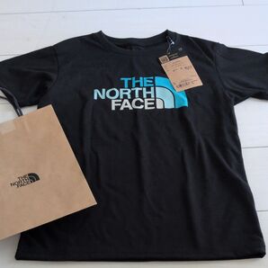 新品 未使用 THE NORTH FACE Tシャツ 150 黒×青系