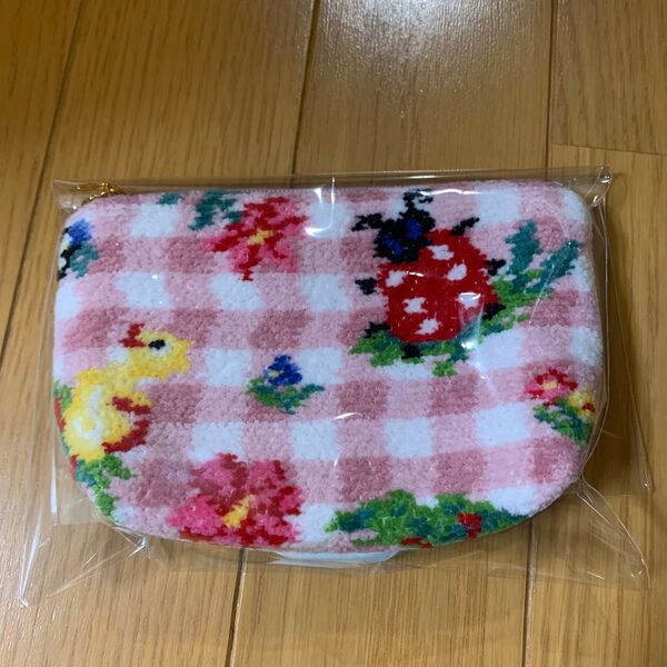 フェイラー ハイジチェック ピンク×グリーン ポーチ