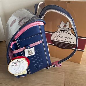 新品☆ふわりぃ ロイヤルコレクション ランドセル メタリックブルー×パールピーチ