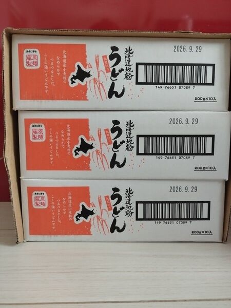北海道 藤原製麺 乾麺3箱セット 1箱10袋入り うどん