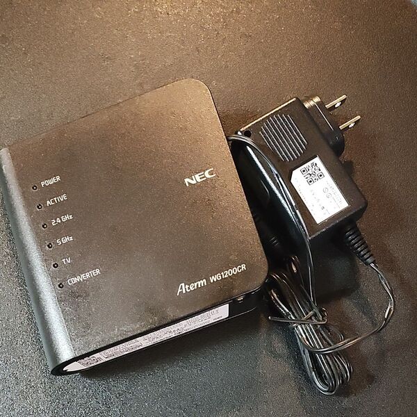 NEC Aterm WG1200CR 無線LANルーター ブラック