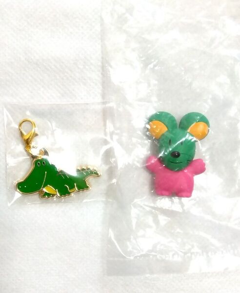 たべっ子どうぶつ メタルチャーム わに 復刻版フィギュア ねずみ ガチャガチャ セット