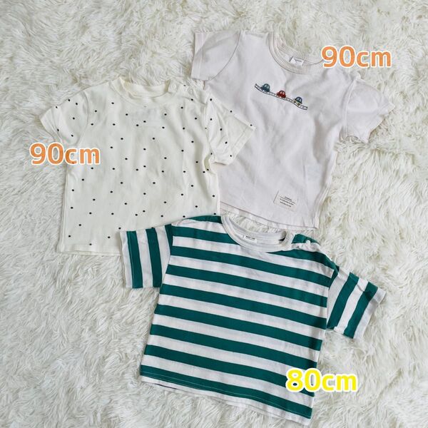 バースデイ キッズ 子ども服 90 Tシャツ 半袖 夏服 まとめ売り 3枚セット 保育園 子供服 カットソー 半袖Tシャツ