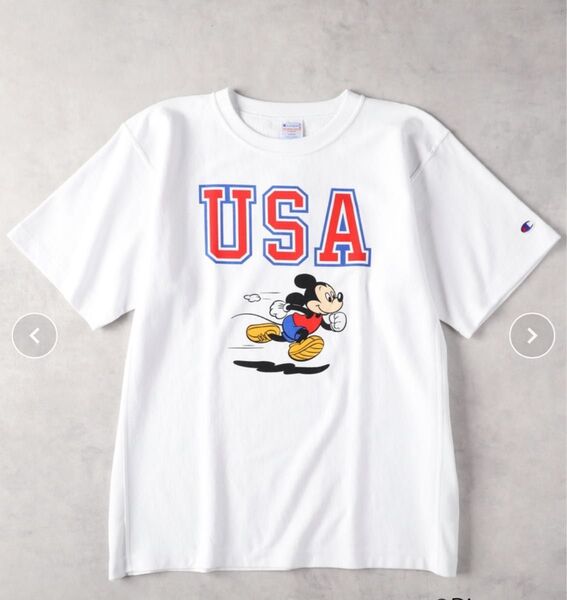 Champion USA チャンピオン ミッキーマウス 半袖Tシャツ リバースウィーブ Mサイズ