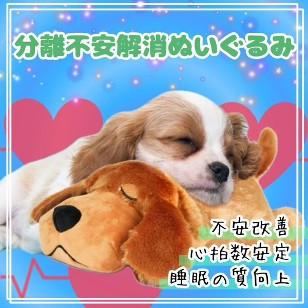 心音 ぬいぐるみ わんちゃん 犬 お留守番 不安分離症 安心 丸洗い可能