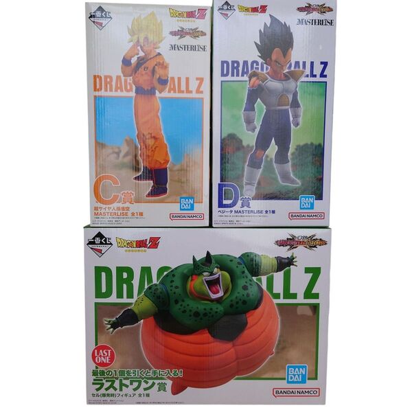 一番くじ ドラゴンボール VSオムニバス CROSS ラストワン C D 賞 セット 自爆セル 孫悟空 ベジータ