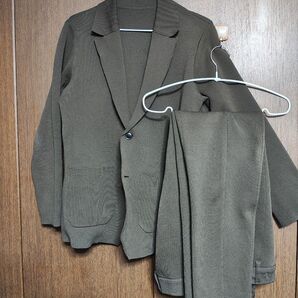 オリヒカ パジャマスーツ ジャケット 上下セット ブラウン Sサイズ 茶色