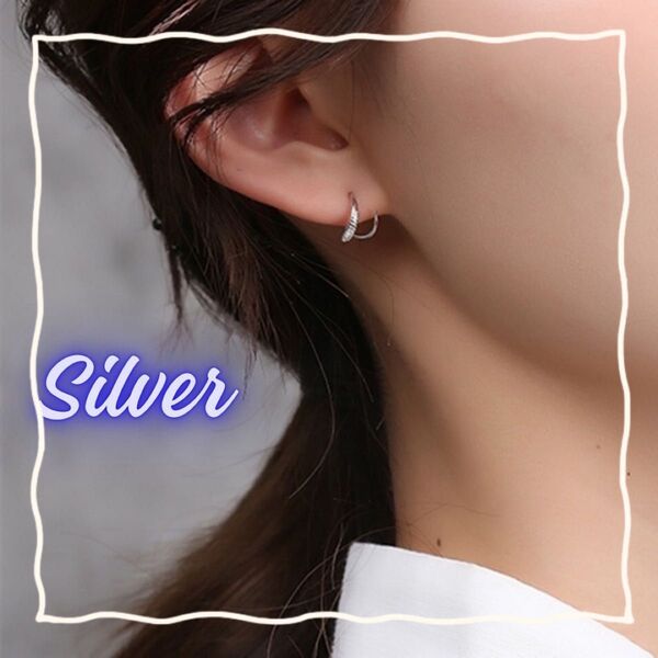 ねじりピアス ピアス イヤーカフ おしゃれ アクセサリー S925 韓国 シルバー